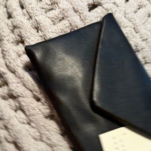 Black Leather Clutch